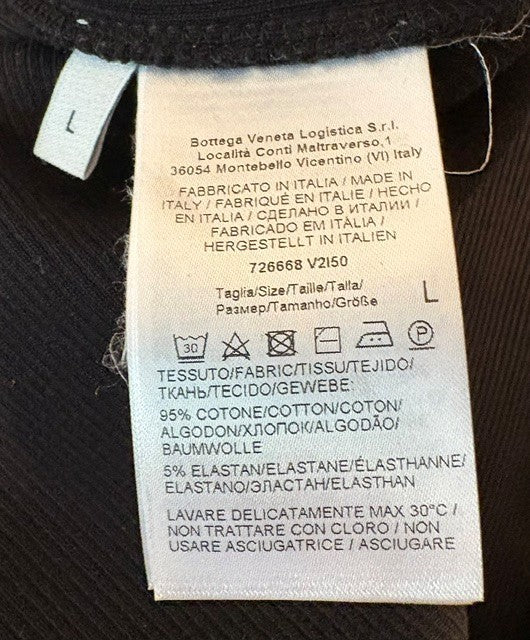 Robe débardeur sans manches noire Bottega Veneta