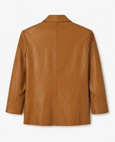 Sylvie Schimmel Paris Lamb Leather Jacket Size 38