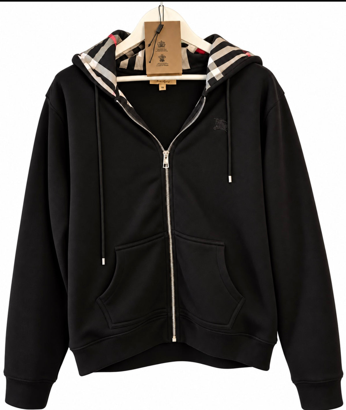 Burberry Check Hood Cotton Hoodie NWT Size XXL