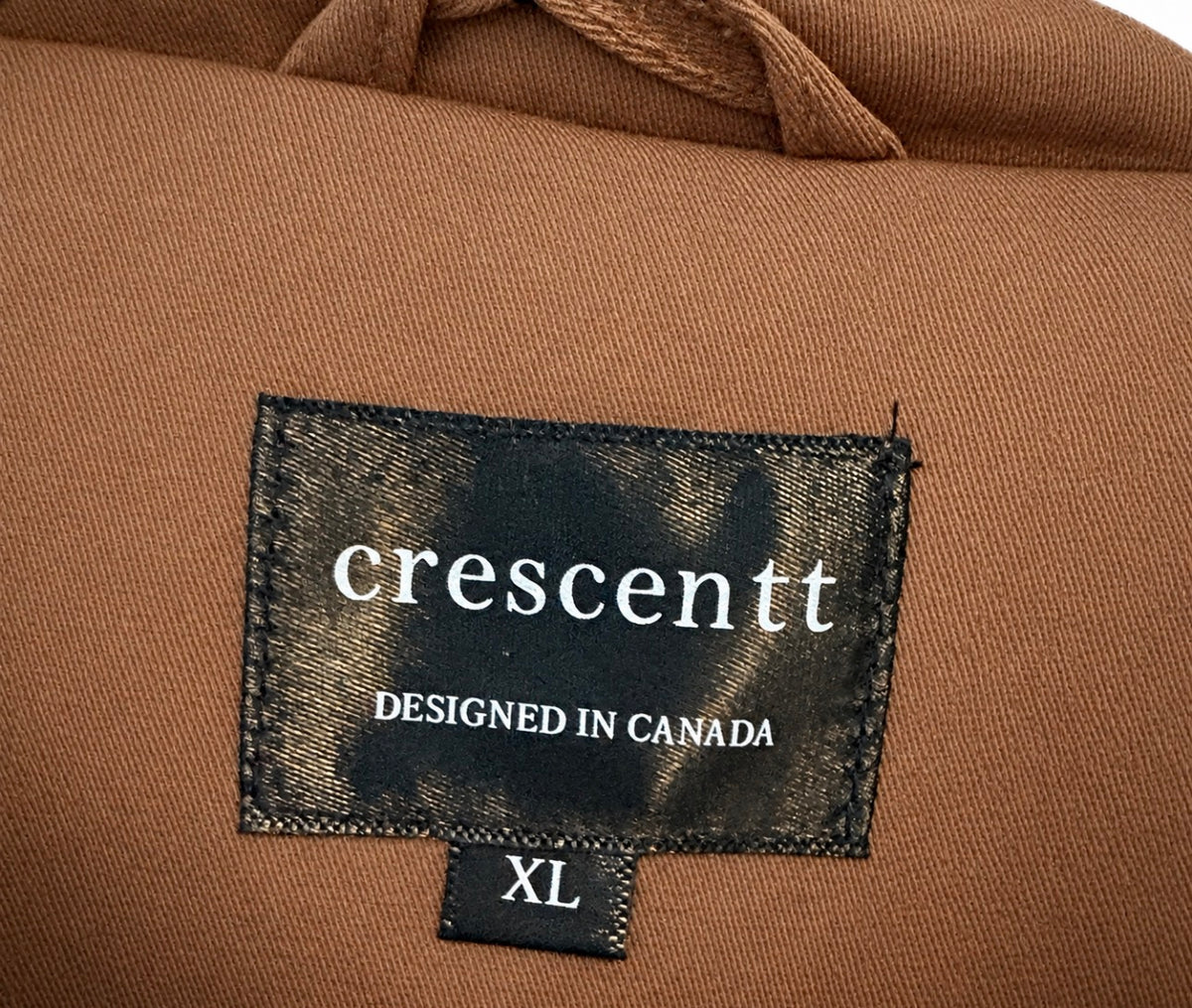 Crescentt Espresso Trench Coat Size XL