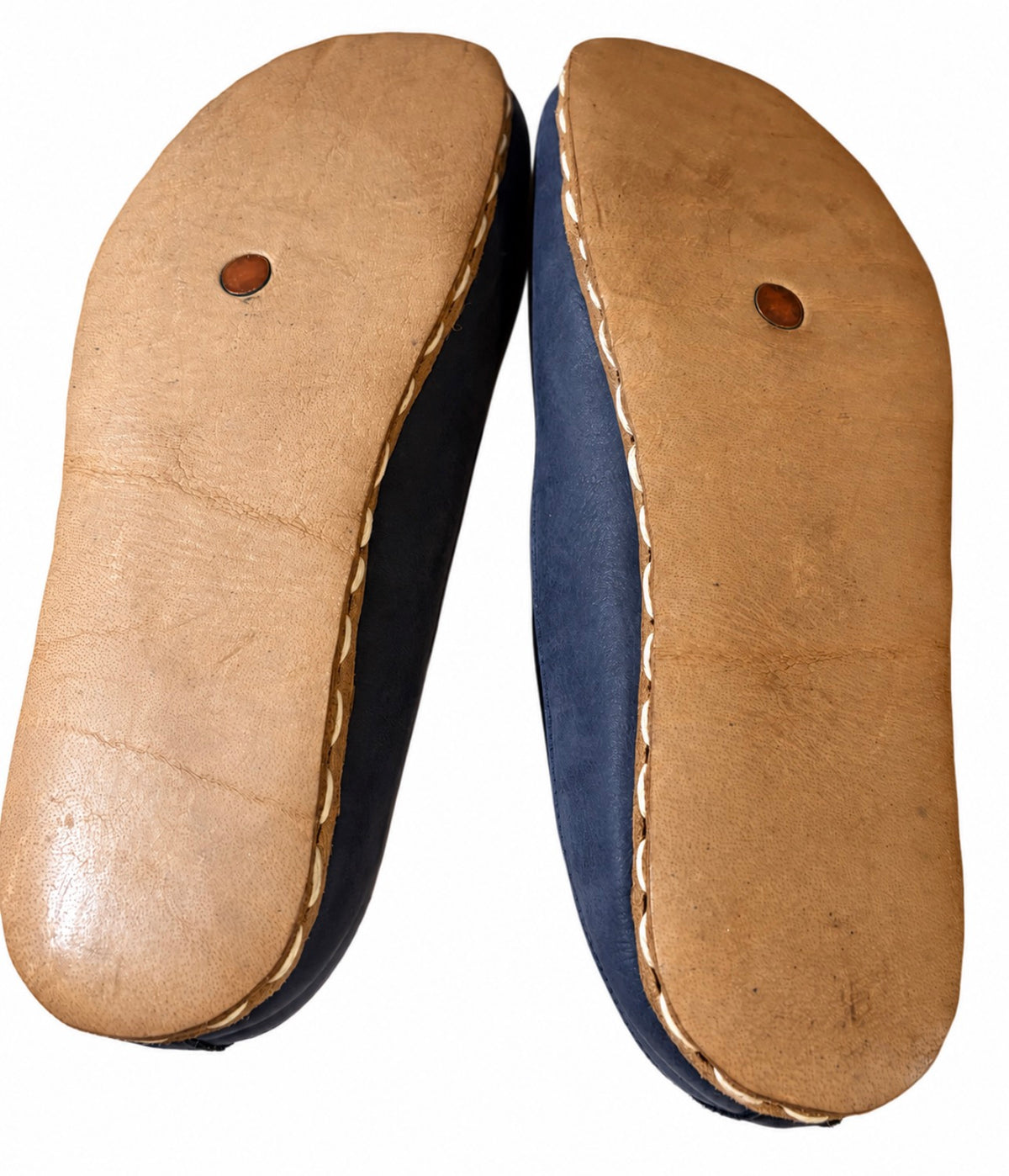 NEFES Handmade Blue Slip-On Shoes Size 9.5