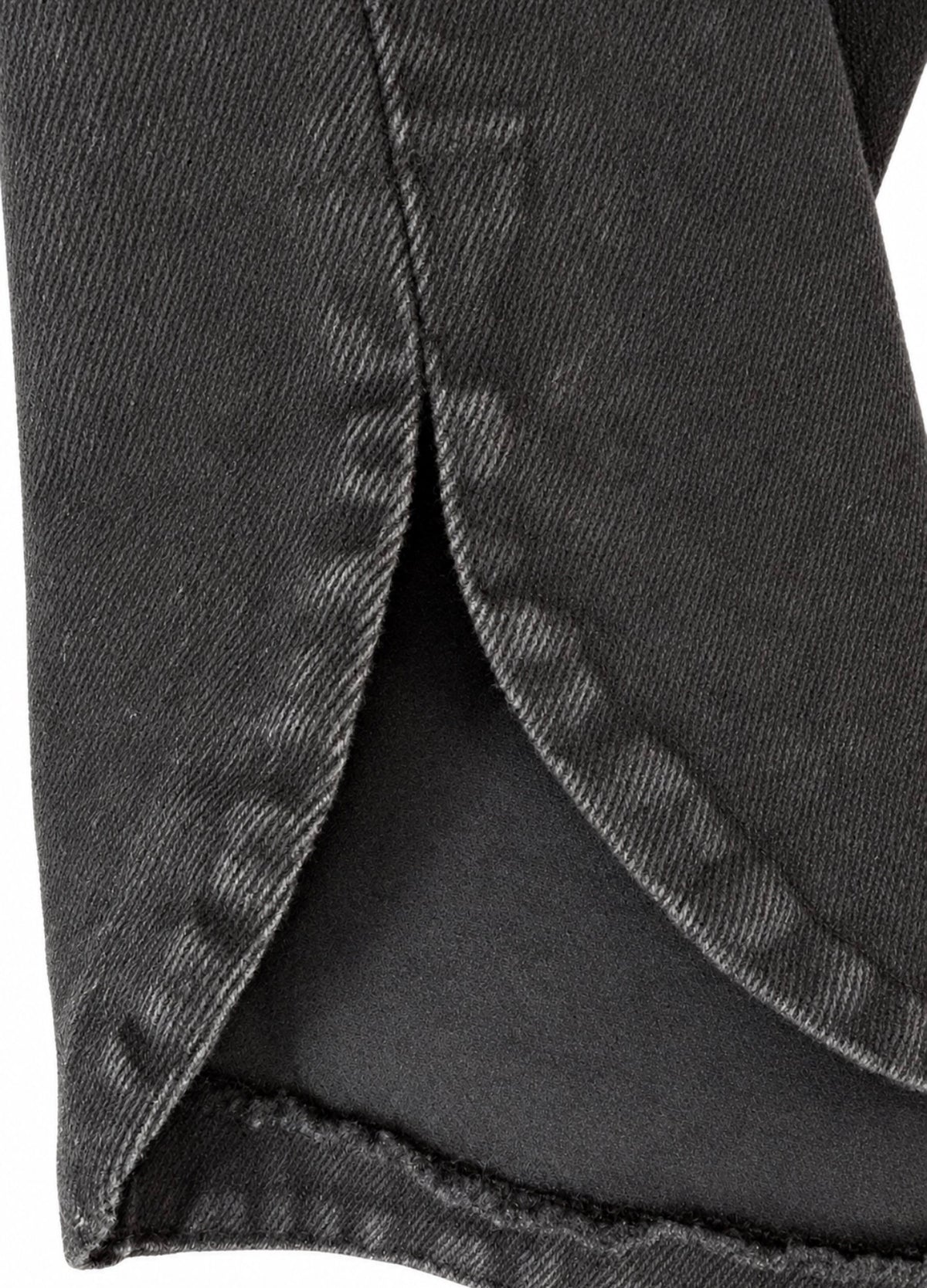 Hudson Los Angeles Black Cotton Button-Front ShIrt L