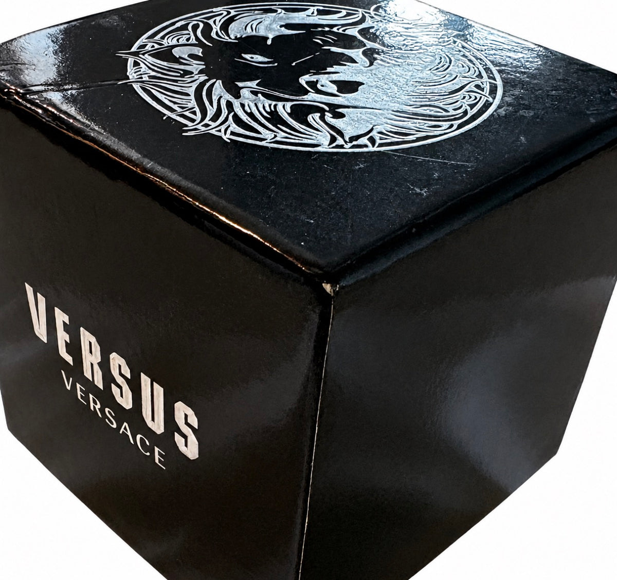 Versace Versus Gold-Tone Lion Head Watch with Crystal Bezel