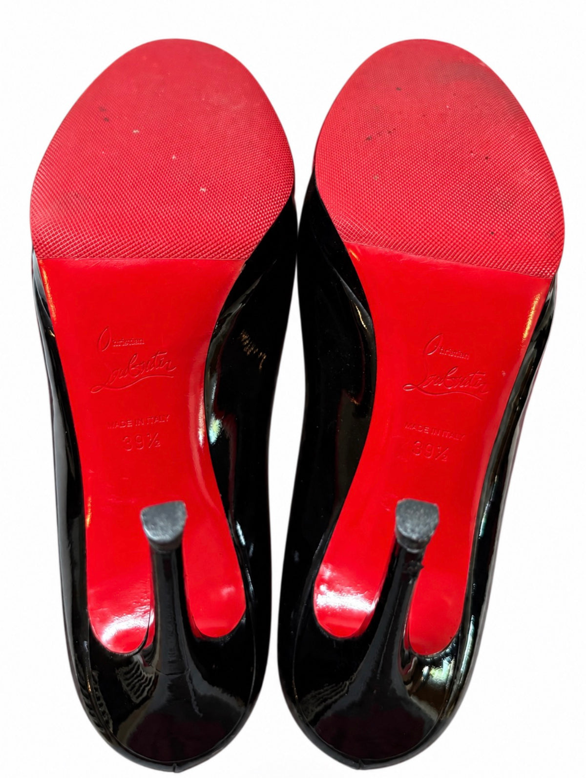 Christian Louboutin Black Patent Platform Pumps