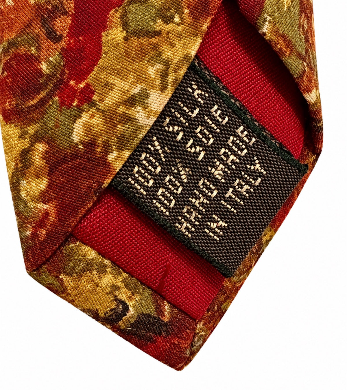 Valentino Cravatte Burgundy Floral Silk Tie