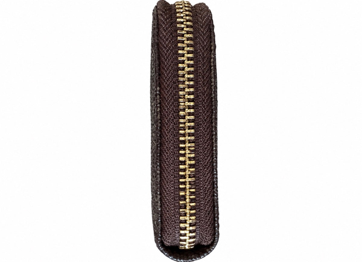 Michael Kors Signature Zip-Around Wallet — Brown